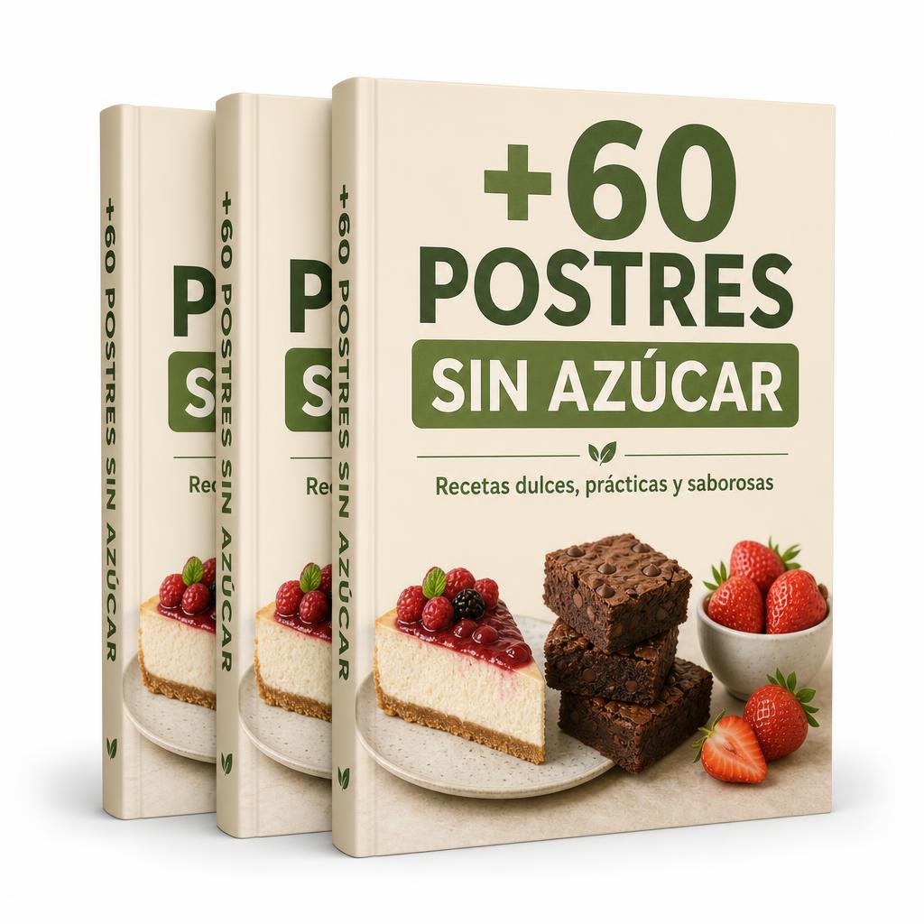+60 Postres Sin Azúcar
