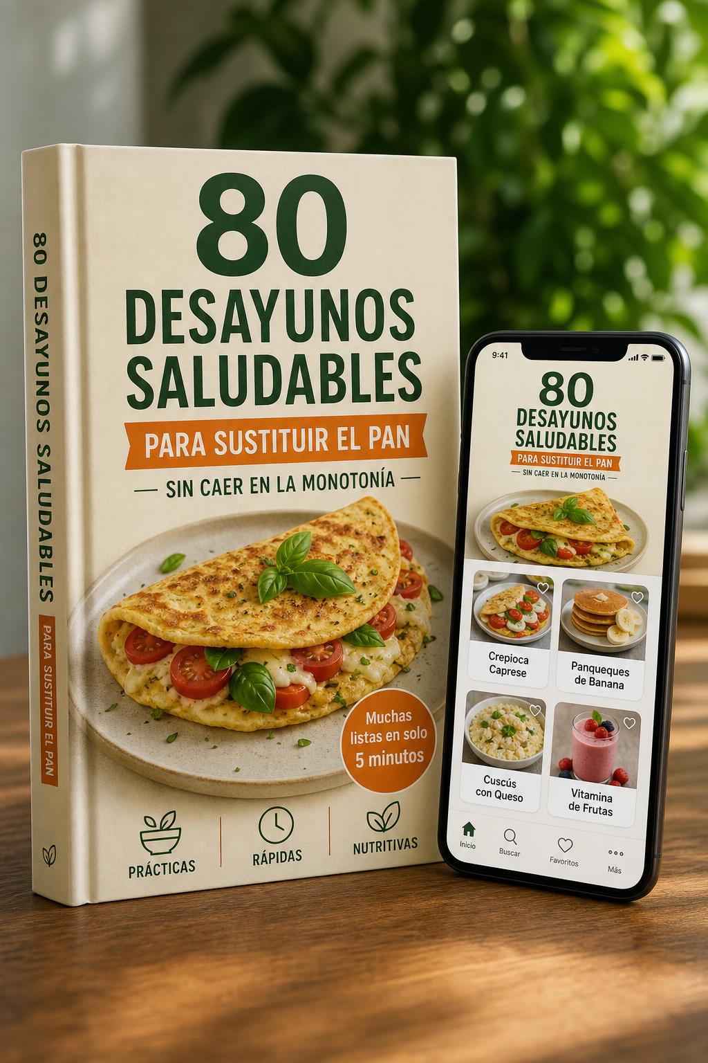 Protocolo de 80 Desayunos Saludables para Sustituir el Pan